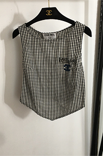SUPER WHOLESALE | Plaid Vest Top