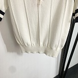 SUPER WHOLESALE | Short-sleeves Knit Shirt Top