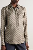 SUPER WHOLESALE | Monogram Silk Printed Shirt Set