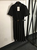 SUPER WHOLESALE | Lace Long Dress with Belt