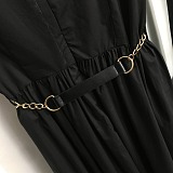 SUPER WHOLESALE | Lace Long Dress with Belt