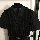 SUPER WHOLESALE | Lace Long Dress with Belt