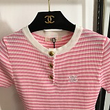 SUPER WHOLESALE | Striped Knit Top