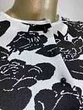 SUPER WHOLESALE | Cropped Rose Printed Knit Skirt Suit
