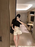 SUPER WHOLESALE | Embroidered Denim Shorts