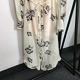 SUPER WHOLESALE | Printed Belted Shirtdress