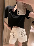 SUPER WHOLESALE | Embroidered Denim Shorts