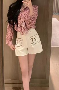 SUPER WHOLESALE | Embroidered Denim Shorts