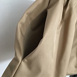 SUPER WHOLESALE | Beige Drawstring Skirt with Sapphire Blue Briefs