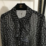 SUPER WHOLESALE | See-through Monogram Shirt Top