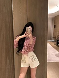 SUPER WHOLESALE | Embroidered Denim Shorts
