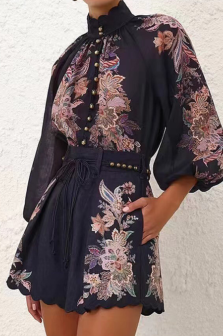 SUPER WHOLESALE | Printed Billow Suit