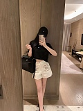 SUPER WHOLESALE | Embroidered Denim Shorts