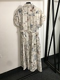 SUPER WHOLESALE | Mid-Length Belted Shirtdress