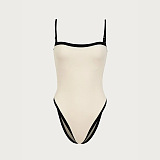 SUPER WHOLESALE | White & Black One-piece Swimwear