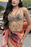 SUPER WHOLESALE |  Warm Tone Beach Beads Bra Top