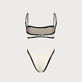 SUPER WHOLESALE | White & Black Two pieces Swimwear