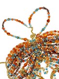 SUPER WHOLESALE |  Warm Tone Beach Beads Bra Top