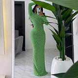 SUPER WHOLESALE | Mock Neck Long Dress