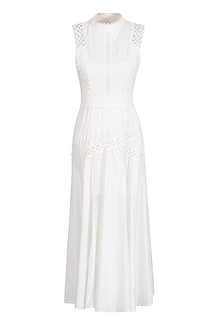 SUPER WHOLESALE | Chiffon  Sleeveless Long Dress