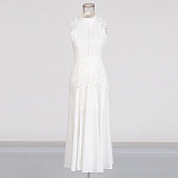 SUPER WHOLESALE | Chiffon  Sleeveless Long Dress