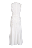 SUPER WHOLESALE | Chiffon  Sleeveless Long Dress