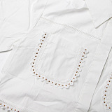 SUPER WHOLESALE | Embroidered Shirt Top & Pleated Skirt