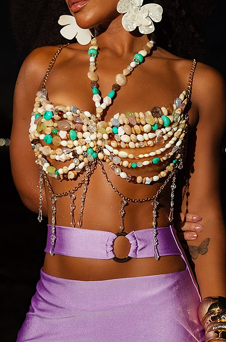SUPER WHOLESALE | Beach Beads Bra Top