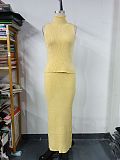 SUPER WHOLESALE | Knit Skirt Set with Off-shoulder Top