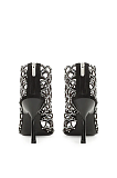 SUPER WHOLESALE | Mermaid Sandal with Crystal Heel Black