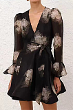 SUPER WHOLESALE | Plunging Neck Mini Dress