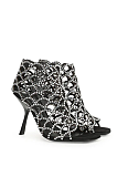 SUPER WHOLESALE | Mermaid Sandal with Crystal Heel Black