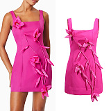 SUPER WHOLESALE |  Tank Mini Dress with 3D Flowers