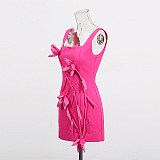SUPER WHOLESALE |  Tank Mini Dress with 3D Flowers