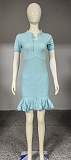 SUPER WHOLESALE |  Front Cut-out Mini Knit Dress