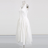 SUPER WHOLESALE |  Classic Halter Pleated Dress