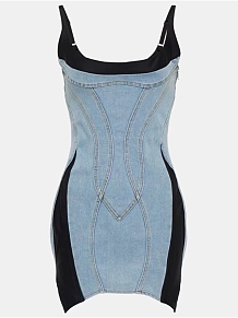 SUPER WHOLESALE | Denim Patchwork Dress