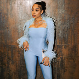 SUPER WHOLESALE | Strapless Jumpsuit with Cardigan