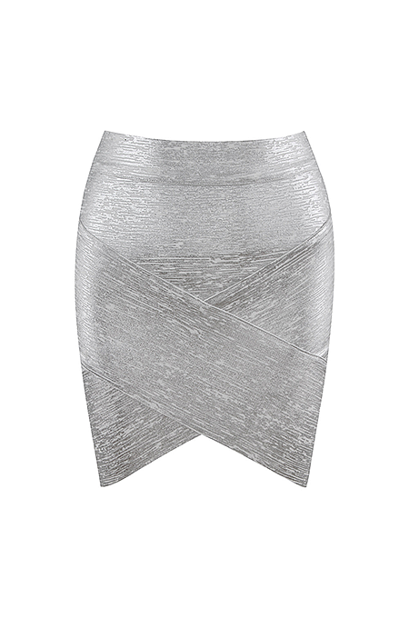 SUPER WHOLESALE | Silver foil skirt