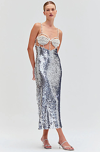 SUPER WHOLESALE | Sequins Long Dress