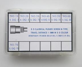 AC-6057SPS S/S Classical Watch Pusher Screw-in Type