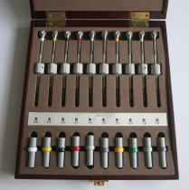 Assortment of 10PCS Watch Repair Screwdrivers with Weight Barrel in Wooden Box
