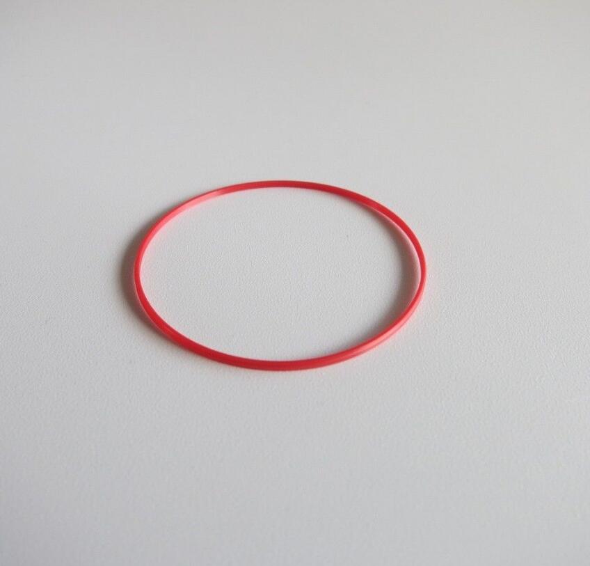 0.9mm Red Plastic Gasket Watch Caseback O Ring 18mm 40mm