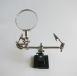 Desktop Magnifier 3X with Clamp Alligator Auxiliary Clip Stand