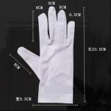 Microfiber Dust-free Glove Jewelry Disc Anti-Scratch White Wipe Cloth Glove