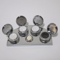 Metal Oil Cup Stand with 4 Containers Watchmakers Tool