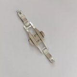 Steel Color Double Click Watch Clasp Butterfly Buckle 4mm 5mm 6mm End