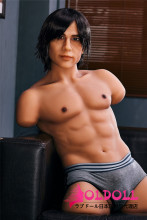Irontechdoll トルソー  ＃1番ヘッド  TPE製男性ラブドール  ペニス取り外す式  male doll
