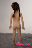 AXBDOLL 110cm バスト平ら  #A169ヘッド 掲載画像がリアルメイク塗装加工あり ロリ系TPEラブドール