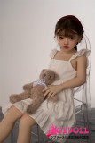 AXBDOLL 110cm バスト平ら  #A169ヘッド 掲載画像がリアルメイク塗装加工あり ロリ系TPEラブドール
